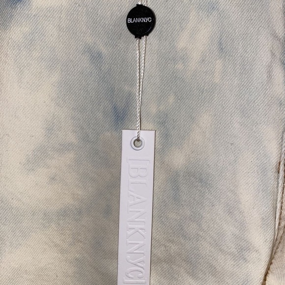 NWT BLANKNYC White+Blue Ripped TieDye Jeans Size31 - Picture 5 of 6